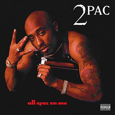 تصویر آلبوم ریمیکس آهنگ  All Eyez On Me (همه نگاها به منه) از توپاک شکور