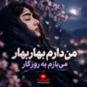 کاور آهنگ من دارم بهار بهار می‌بازم به روزگار